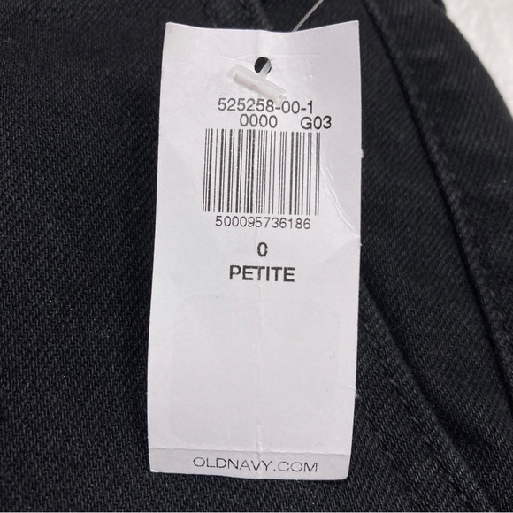 NWT Old Navy Extra High-Waisted Trouser Flare Black Jeans - Picture 6 of 6